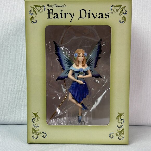 Amy Brown's Fairy Divas Cornflower Ornament #87817 - Picture 2 of 8